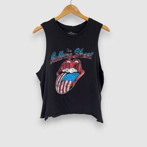 The Rolling Stones Sleeveless Muscle Tank Black Size L